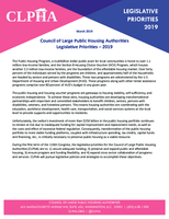 CLPHA 2019 Legislative Priorities